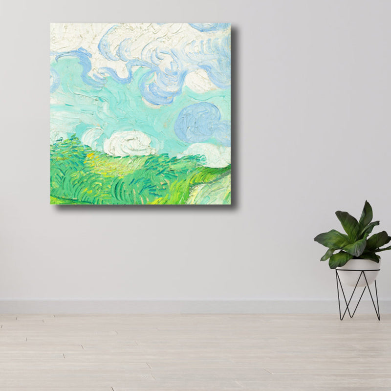 Van Gogh Nature Scenery Painting Traditional Canvas Wall Art Print in Soft Color Clearhalo 'Art Gallery' 'Canvas Art' 'Traditional' Arts' 1808566