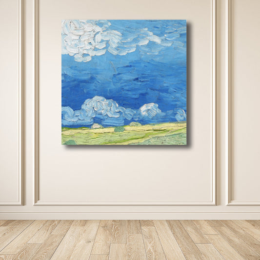 Van Gogh Nature Scenery Painting Traditional Canvas Wall Art Print in Soft Color Clearhalo 'Art Gallery' 'Canvas Art' 'Traditional' Arts' 1808570