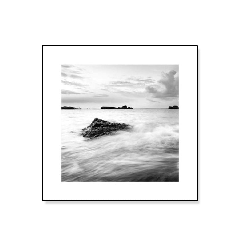 Photograph Ocean Canvas Print Dark Color Modern Wall Art Decor for House Interior Clearhalo 'Art Gallery' 'Canvas Art' 'Contemporary Art Gallery' 'Modern' Arts' 1808582