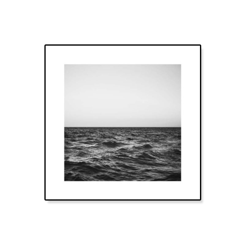 Photograph Ocean Canvas Print Dark Color Modern Wall Art Decor for House Interior Clearhalo 'Art Gallery' 'Canvas Art' 'Contemporary Art Gallery' 'Modern' Arts' 1808590