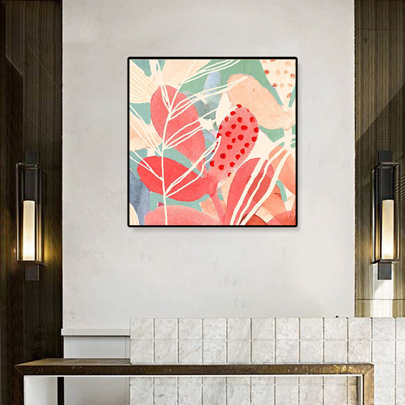 Modern Botanical Art Print Canvas Light Color Paintings Wall Decor, Multiple Sizes Clearhalo 'Art Gallery' 'Canvas Art' 'Contemporary Art Gallery' 'Modern' Arts' 1808619