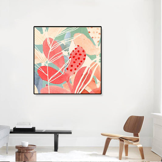 Modern Botanical Art Print Canvas Light Color Paintings Wall Decor, Multiple Sizes Clearhalo 'Art Gallery' 'Canvas Art' 'Contemporary Art Gallery' 'Modern' Arts' 1808620