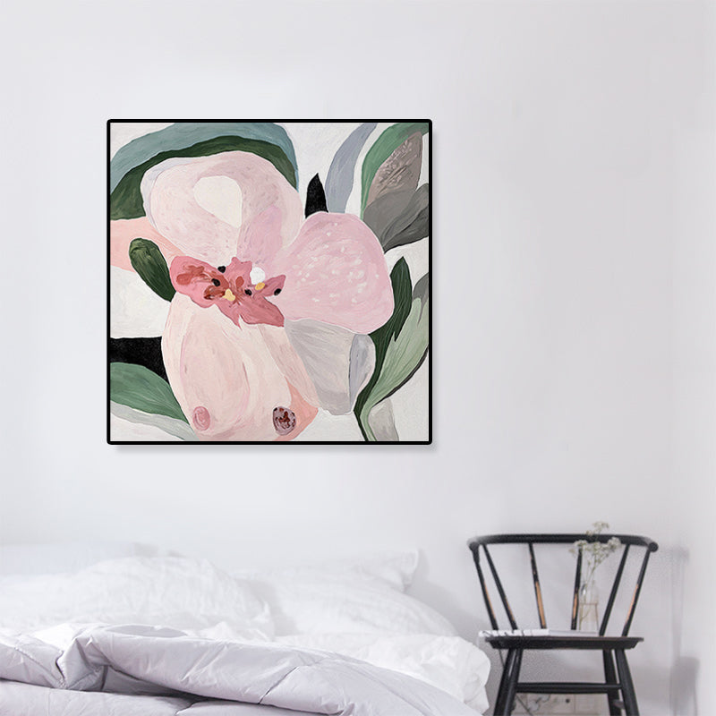 Modern Botanical Art Print Canvas Light Color Paintings Wall Decor, Multiple Sizes Clearhalo 'Art Gallery' 'Canvas Art' 'Contemporary Art Gallery' 'Modern' Arts' 1808628