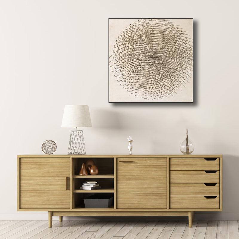 Abstract Art Print Textured Scandinavian House Interior Wall Decor in Light Color Clearhalo 'Arts' 'Canvas Art' 1808694