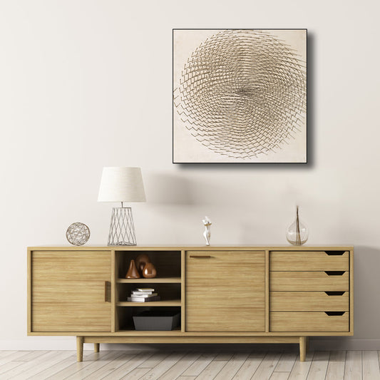 Abstract Art Print Textured Scandinavian House Interior Wall Decor in Light Color Clearhalo 'Arts' 'Canvas Art' 1808694