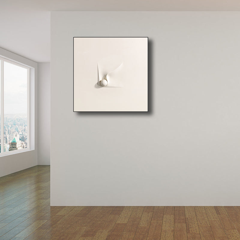 Abstract Art Print Textured Scandinavian House Interior Wall Decor in Light Color Clearhalo 'Arts' 'Canvas Art' 1808707