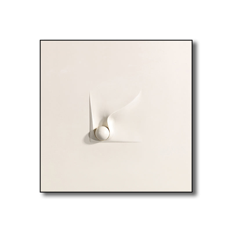 Abstract Art Print Textured Scandinavian House Interior Wall Decor in Light Color Clearhalo 'Arts' 'Canvas Art' 1808708