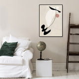 Abstract Expressionism Abstract Wall Art Decor Pastel Color Dining Room Wrapped Canvas