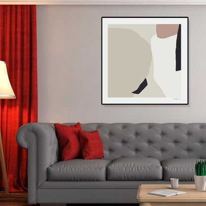 Brush Stroke Wrapped Canvas Soft Color Abstract Expressionism Painting for Study Room White Clearhalo 'Arts' 'Canvas Art' 1808738