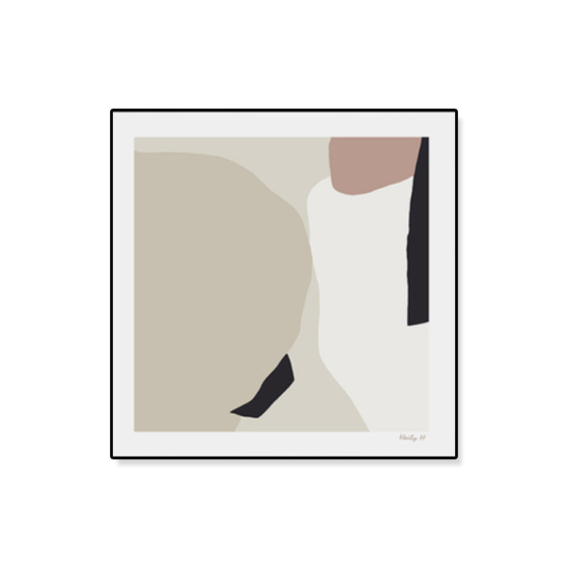 Brush Stroke Wrapped Canvas Soft Color Abstract Expressionism Painting for Study Room Clearhalo 'Arts' 'Canvas Art' 1808740