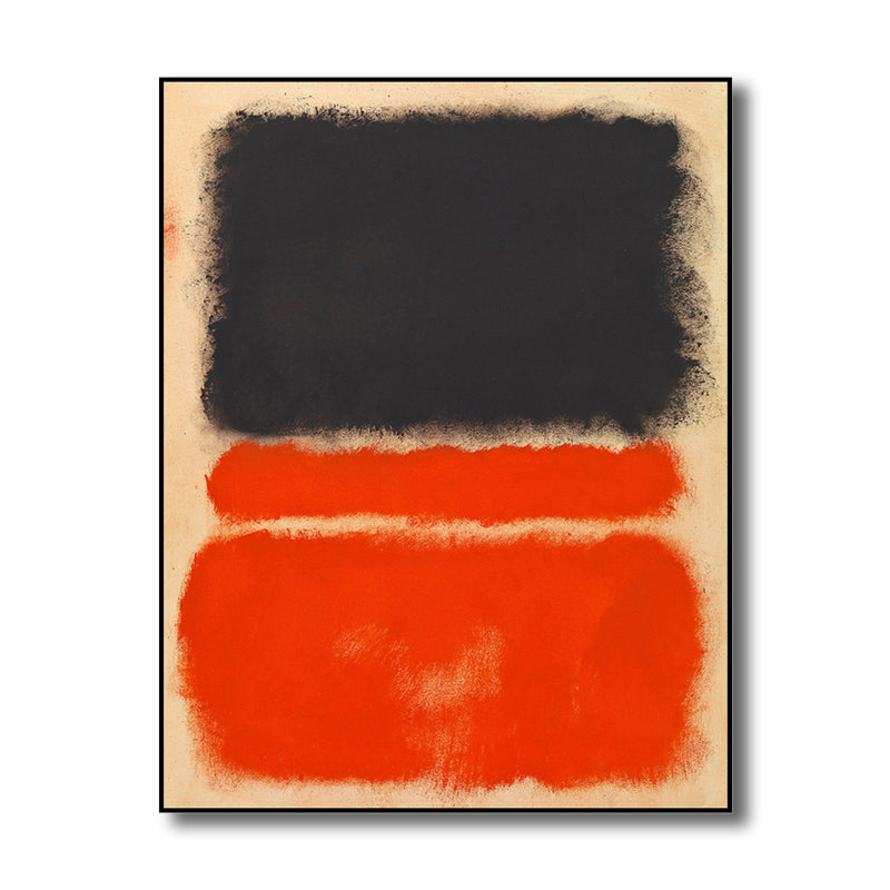 Light Color Hand Printed Canvas Textured Abstract Expressionism House Interior Painting Clearhalo 'Arts' 'Canvas Art' 1808832