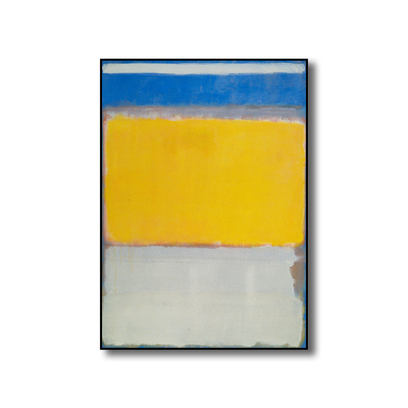 Light Color Hand Printed Canvas Textured Abstract Expressionism House Interior Painting Clearhalo 'Arts' 'Canvas Art' 1808836