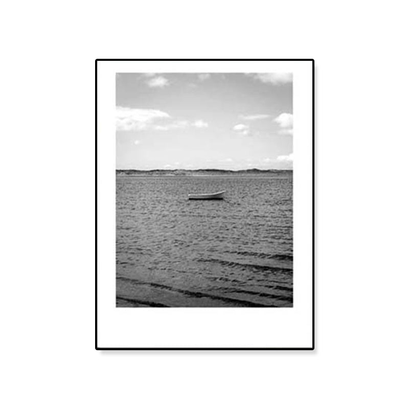 Grey Tropical Canvas Wall Art Photographic Scenery Print Wall Decor for Dining Room Clearhalo 'Art Gallery' 'Canvas Art' 'Coastal Art Gallery' 'Tropical' Arts' 1808856
