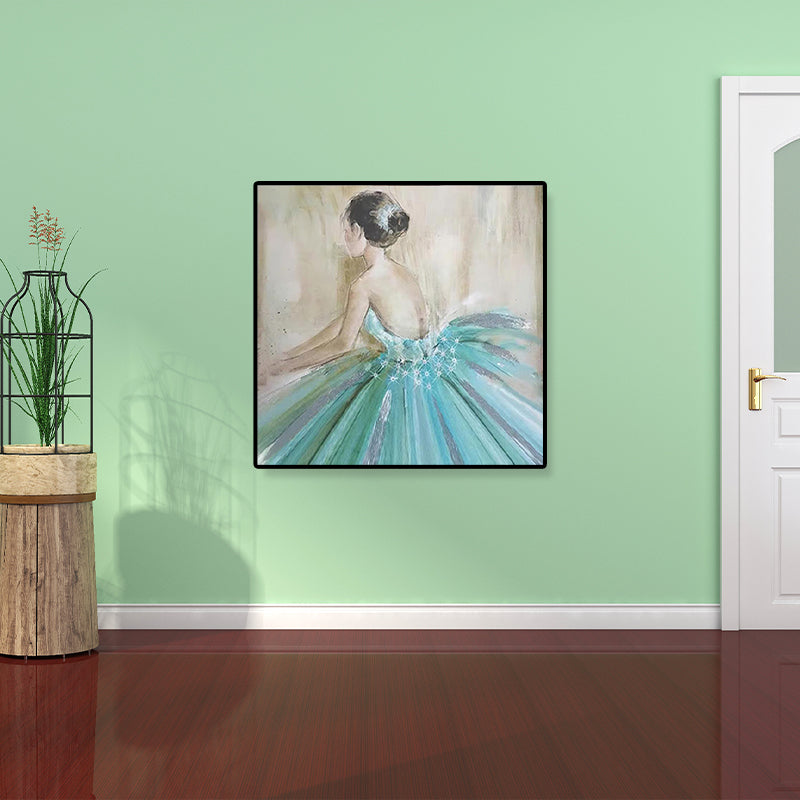 Light Color Glam Canvas Ballet Girl Art Print for Dining Room, Multiple Sizes Options Clearhalo 'Arts' 'Canvas Art' 1808894