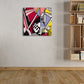Unique Abstract Graphic Wall Decor Soft Color Pop Art Canvas for Bathroom, Multiple Sizes Clearhalo 'Arts' 'Canvas Art' 1808923