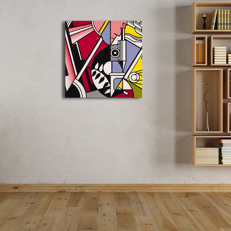 Unique Abstract Graphic Wall Decor Soft Color Pop Art Canvas for Bathroom, Multiple Sizes Clearhalo 'Arts' 'Canvas Art' 1808923
