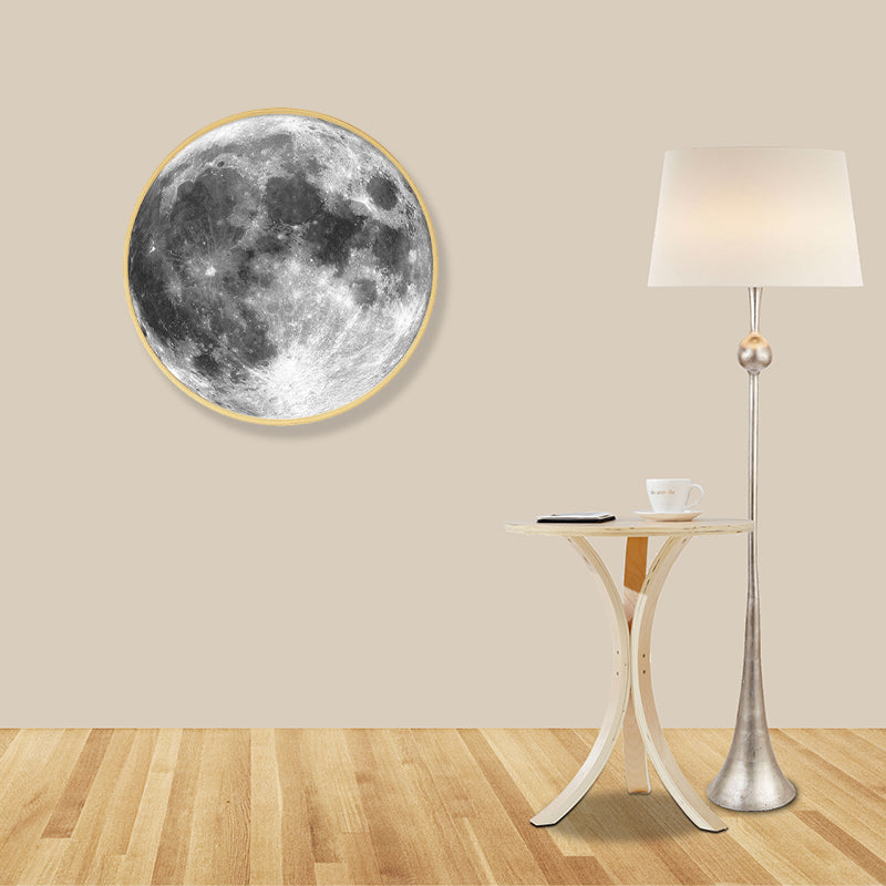 Grey Earth Pattern Canvas Art Textured Modern Boys Bedroom Wall Decor, Multiple Sizes Grey Clearhalo 'Art Gallery' 'Canvas Art' 'Contemporary Art Gallery' 'Modern' Arts' 1808978