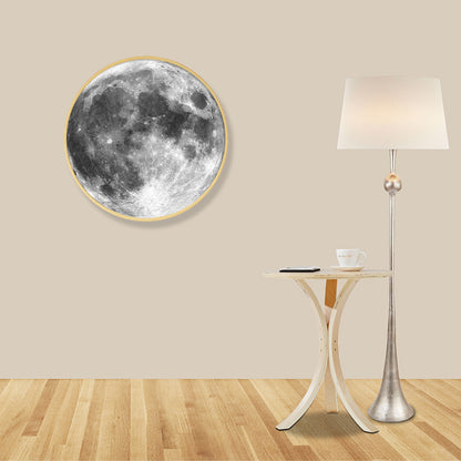 Grey Earth Pattern Canvas Art Textured Modern Boys Bedroom Wall Decor, Multiple Sizes Grey Clearhalo 'Art Gallery' 'Canvas Art' 'Contemporary Art Gallery' 'Modern' Arts' 1808978