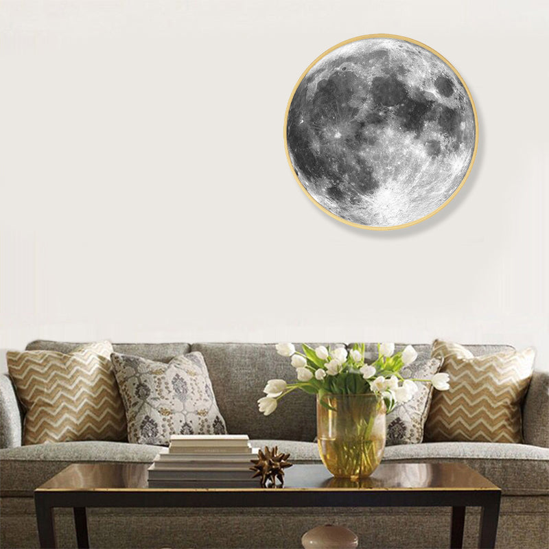 Grey Earth Pattern Canvas Art Textured Modern Boys Bedroom Wall Decor, Multiple Sizes Clearhalo 'Art Gallery' 'Canvas Art' 'Contemporary Art Gallery' 'Modern' Arts' 1808979