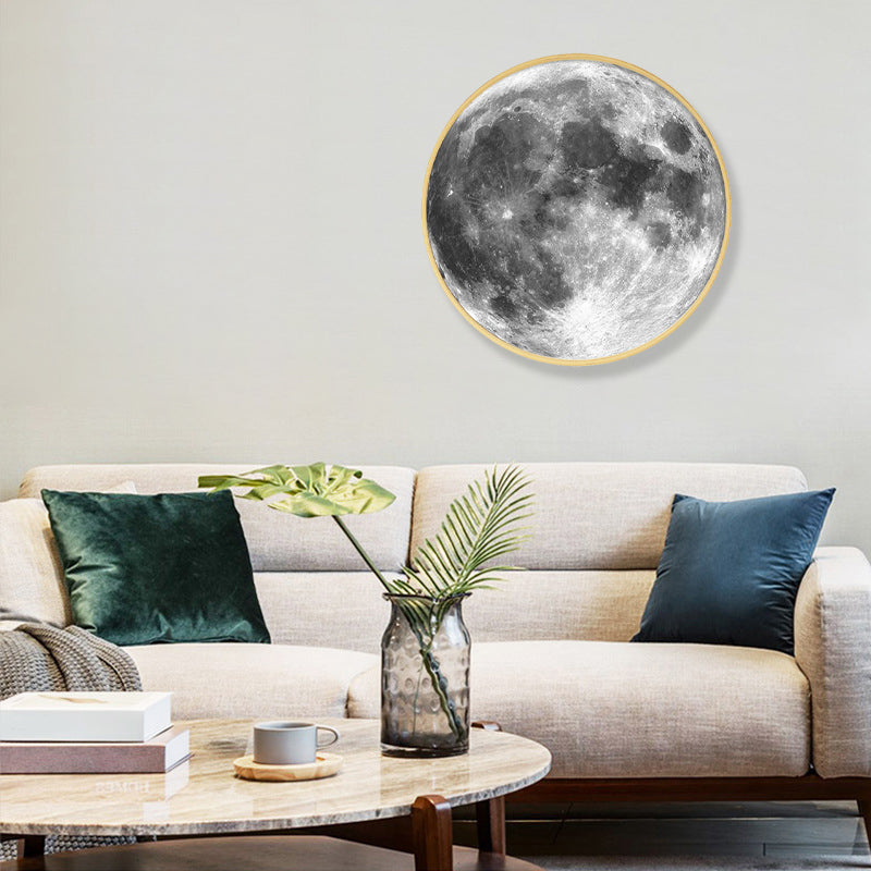 Grey Earth Pattern Canvas Art Textured Modern Boys Bedroom Wall Decor, Multiple Sizes Clearhalo 'Art Gallery' 'Canvas Art' 'Contemporary Art Gallery' 'Modern' Arts' 1808980