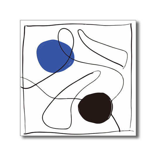 Scandinavian Abstract Canvas Art Pastel Color Textured Wall Decor for Living Room Clearhalo 'Arts' 'Canvas Art' 1809071