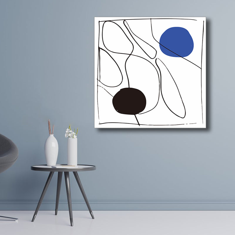 Scandinavian Abstract Canvas Art Pastel Color Textured Wall Decor for Living Room Clearhalo 'Arts' 'Canvas Art' 1809078