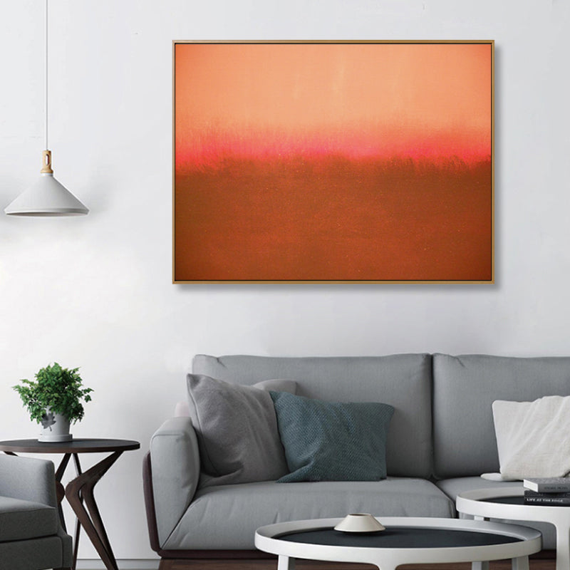 Textured Soft Color Wrapped Canvas Scandinavian Style Abstract Printed Wall Decor Clearhalo 'Arts' 'Canvas Art' 1809081