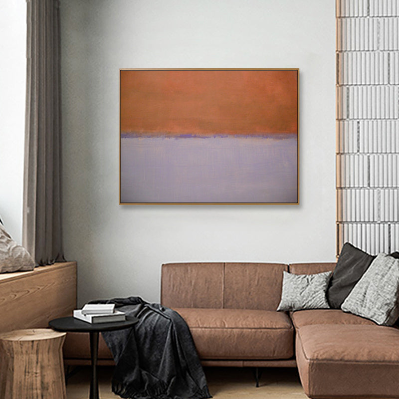 Textured Soft Color Wrapped Canvas Scandinavian Style Abstract Printed Wall Decor White Clearhalo 'Arts' 'Canvas Art' 1809088