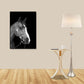 Modern Photo Horse Head Canvas Art Dark Color Textured Wall Decor for Boys Bedroom Clearhalo 'Art Gallery' 'Canvas Art' 'Contemporary Art Gallery' 'Modern' Arts' 1809137
