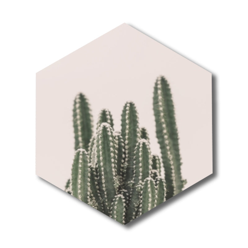 Cactus Wall Art Print Contemporary Botanical Canvas in Pastel Color for Boys Bedroom Clearhalo 'Art Gallery' 'Canvas Art' 'Contemporary Art Gallery' 'Modern' Arts' 1809173