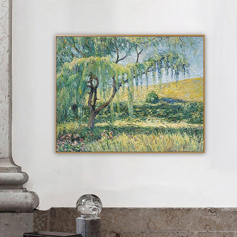 Impressionismo Scene all'aperto tela a colore morbido Stampa di arte da parete testurizzata per soggiorno