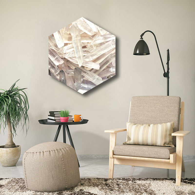 Light Color Freezing Phenomenon Wall Decor Winter Modern Textured Canvas for Living Room Clearhalo 'Art Gallery' 'Canvas Art' 'Contemporary Art Gallery' 'Modern' Arts' 1809327