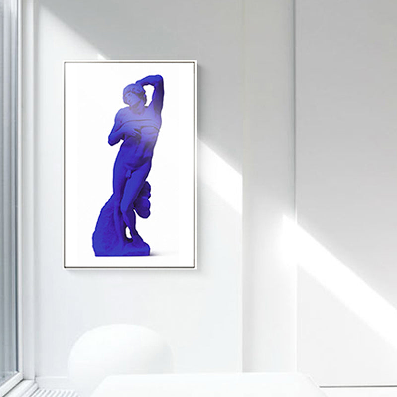 Photo Printed Nude Sculpture Canvas Dark Color Modern Wall Art for House Interior