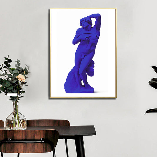 Photo Impresión de escultura desnuda lienzo oscuro Arte de pared moderno para el interior de la casa