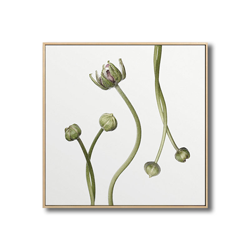 Rural Blossoming Flower Canvas Print Soft Color Textured Wall Art for Sitting Room Clearhalo 'Art Gallery' 'Canvas Art' 'Country Art Gallery' 'French Country' 'Rustic' Arts' 1809370