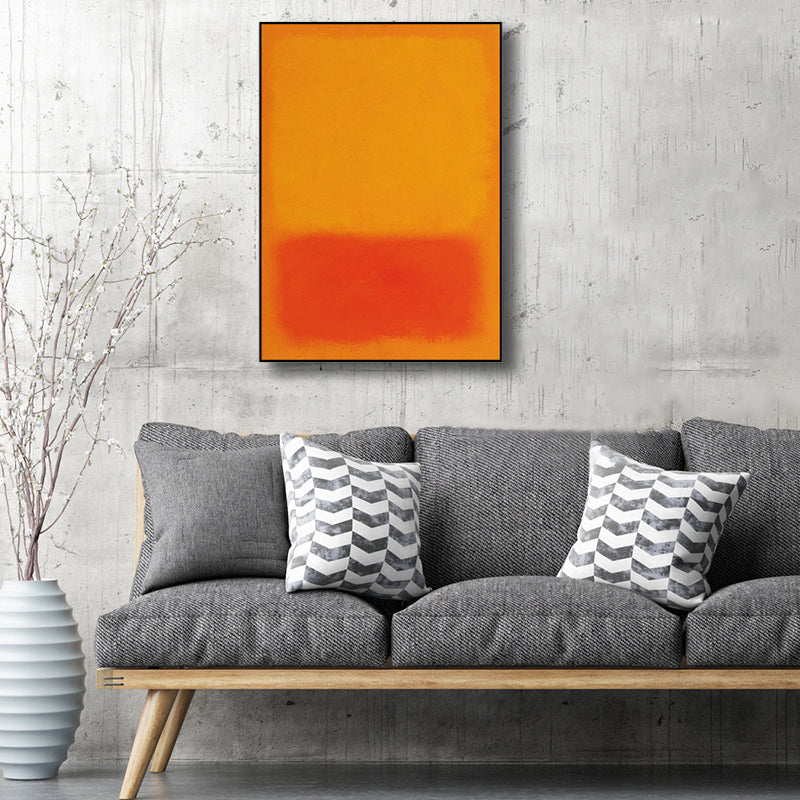 Abstract Print Wall Decor Pastel Color Scandinavian Style Canvas Art for Dining Room Orange Clearhalo 'Arts' 'Canvas Art' 1809394