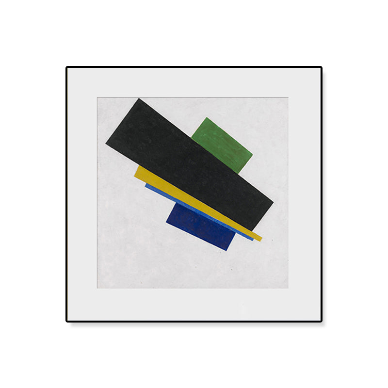 Pastel Color Abstract Expressionism Canvas Print Geometric Wall Art Decor for Kitchen Clearhalo 'Arts' 'Canvas Art' 1809413