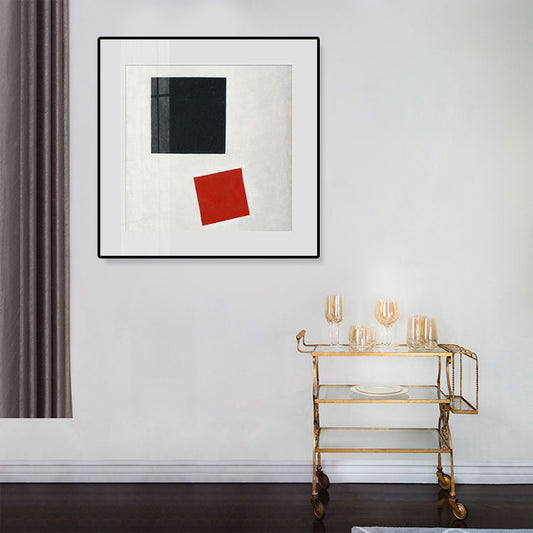 Pastel Color Abstract Expressionism Canvas Print Geometric Wall Art Decor for Kitchen Clearhalo 'Arts' 'Canvas Art' 1809419