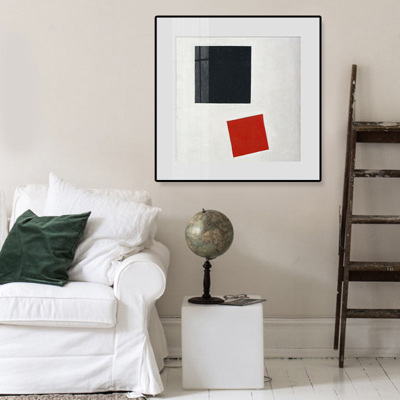 Pastel Color Abstract Expressionism Canvas Print Geometric Wall Art Decor for Kitchen Clearhalo 'Arts' 'Canvas Art' 1809420
