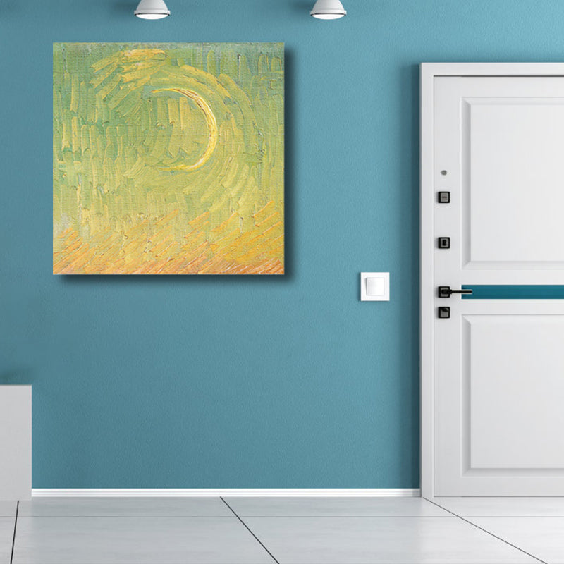 Van Gogh Starry Sky Canvas Art Kids Style Textured Painting Wall Decor for Living Room Clearhalo 'Art Gallery' 'Canvas Art' 'Kids' Arts' 1809581