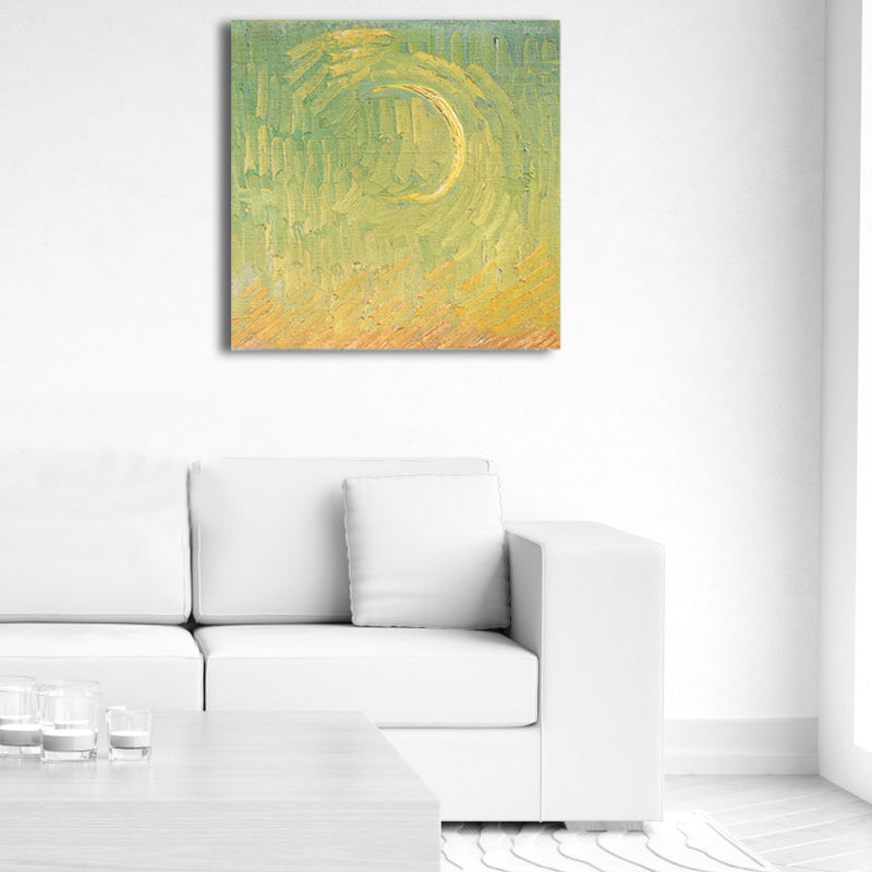 Van Gogh Starry Sky Canvas Art Kids Style Textured Painting Wall Decor for Living Room Clearhalo 'Art Gallery' 'Canvas Art' 'Kids' Arts' 1809582