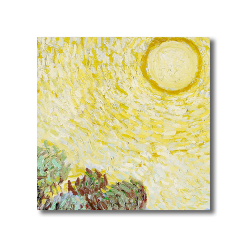 Van Gogh Starry Sky Canvas Art Kids Style Textured Painting Wall Decor for Living Room Clearhalo 'Art Gallery' 'Canvas Art' 'Kids' Arts' 1809587