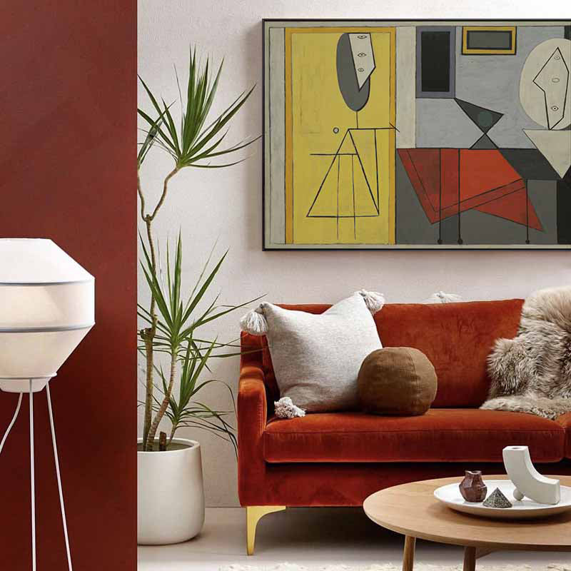 Cubism Unique Pattern Canvas Print Abstract Light Color Boys Bedroom Wall Art Decor Clearhalo 'Arts' 'Canvas Art' 1809601