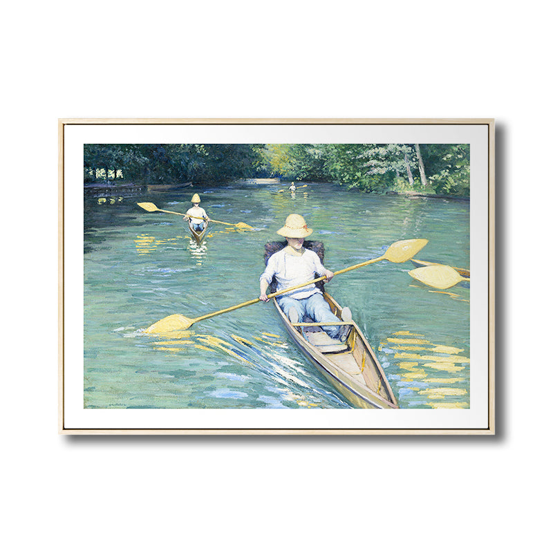 Park Scenery Wall Art Rustic Sunny Spring Canvas Print in Pastel Color for Living Room Clearhalo 'Art Gallery' 'Canvas Art' 'Country Art Gallery' 'French Country' 'Rustic' Arts' 1809816