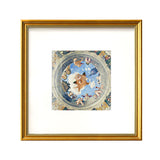 Kids Angel Cat Drawing Canvas Yellow Textured Wall Art Decor for Childrens Bedroom Clearhalo 'Art Gallery' 'Canvas Art' 'Kids' Arts' 1809828