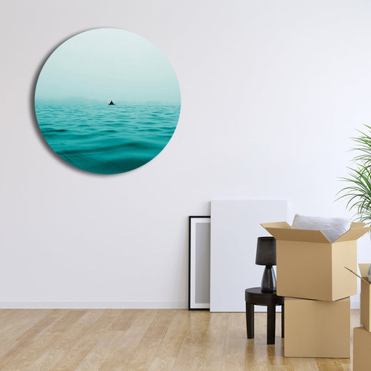 Photo Ocean View Art Print Contemporary Canvas Wall Decor in Soft Color for Play Room Clearhalo 'Art Gallery' 'Canvas Art' 'Coastal Art Gallery' 'Nautical' Arts' 1809856