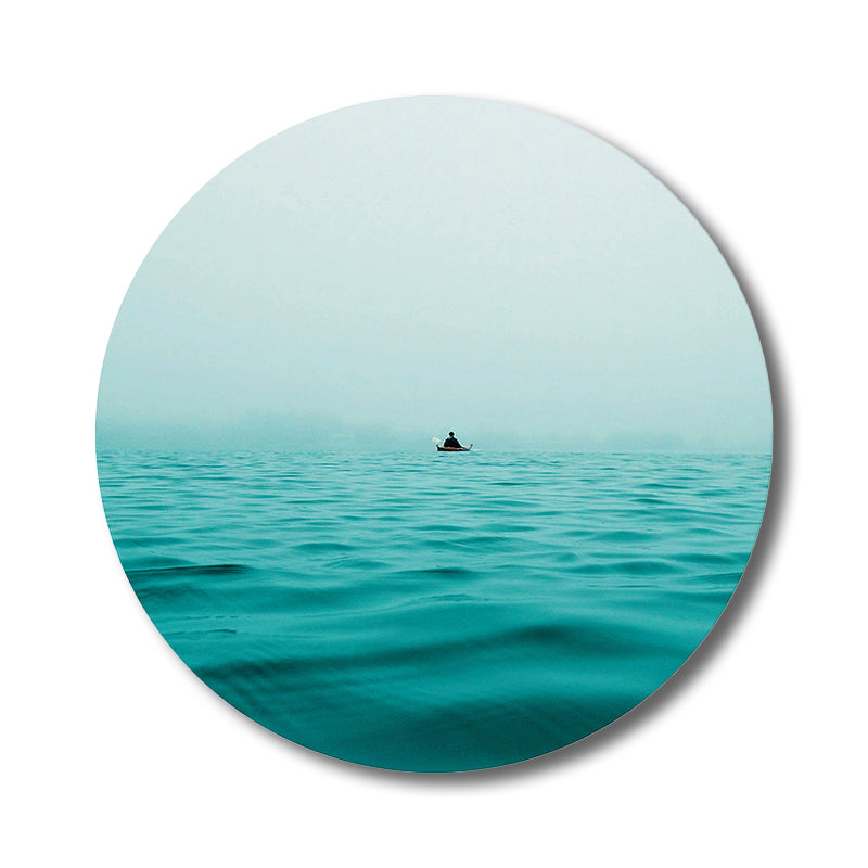 Photo Ocean View Art Print Contemporary Canvas Wall Decor in Soft Color for Play Room Clearhalo 'Art Gallery' 'Canvas Art' 'Coastal Art Gallery' 'Nautical' Arts' 1809857