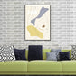Yellow Novel Devise Painting Textured Abstract Expressionism Living Room Canvas Wall Art Clearhalo 'Arts' 'Canvas Art' 1809971