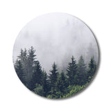 Modern Foggy Mountain Wall Art Canvas Textured Pastel Color Painting for Sitting Room Clearhalo 'Art Gallery' 'Canvas Art' 'Contemporary Art Gallery' 'Modern' Arts' 1809981