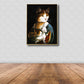 Pop Art Spoof Animal Canvas Print Dark Color Living Room Wall Decor, Multiple Sizes Clearhalo 'Arts' 'Canvas Art' 1810123